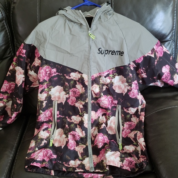 supreme floral windbreaker